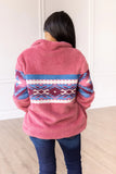 Trend Seeker Blush Pink Aztec Sherpa