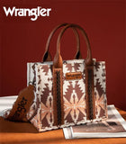 Wrangler Southwestern Canvas Crossbody - Light Coffee