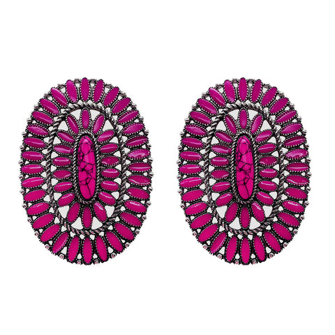 Pink Squash Stud Earrings