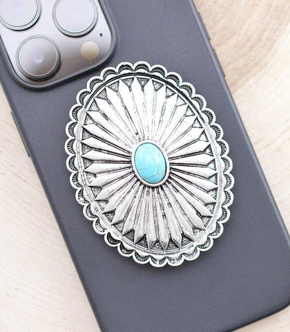 Oval Concho Phone Grip