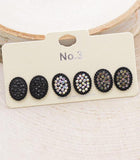 Mini Oval Rhinestone 3pc Set - Other Colors Available