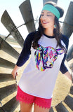 LAST ONE!  Neon Young Guns Baseball Tee  - Size XL