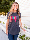 Serape Steer Patch Tee