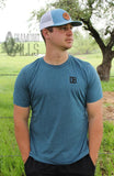 Red White and Bass Tee by Diamond Bills
