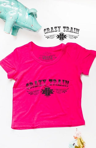 Lil' Gals Pink Loco Lady Promo Tee by Crazy Train