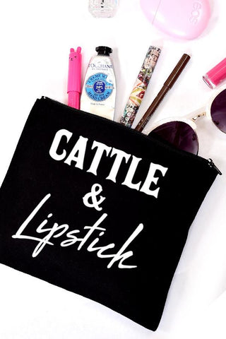 Cattle &  Lipstick MakeUp Bag