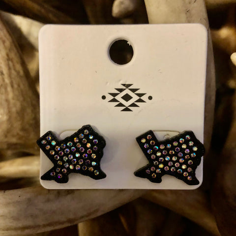 Texas Forever Rhinestone Studs