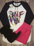 LAST ONE!  Neon Young Guns Baseball Tee  - Size XL