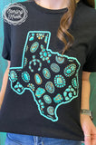 Texas In Turquoise Tee
