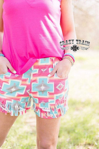 San Saba Fringe Shorts - ONE LARGE LEFT!!!