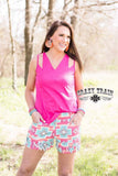 San Saba Fringe Shorts - ONE LARGE LEFT!!!