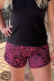 Pink Tooled Sheridan Shorts